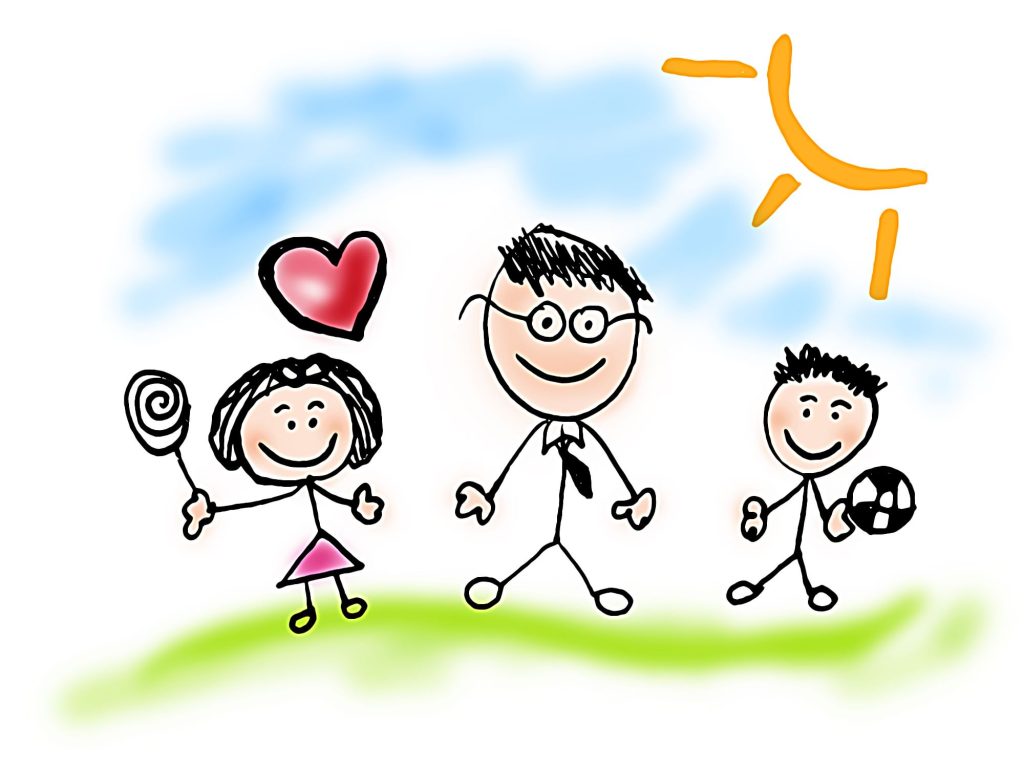 Dibujo de un hijo al padre